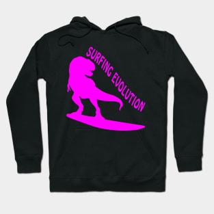 Surfing Evolution - Dinosaurs Born To Surf Hoodie